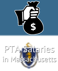 PTA Salaries in Massachusetts's Major Cities