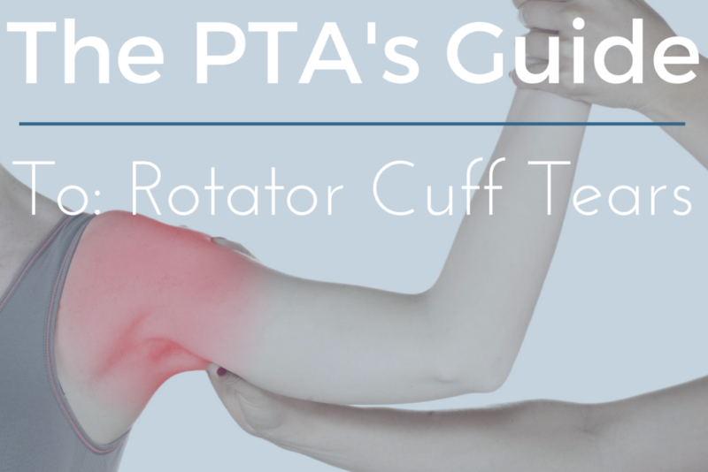 The Complete Rotator Cuff Tear Guide For Physical Therapy Assistants 7383